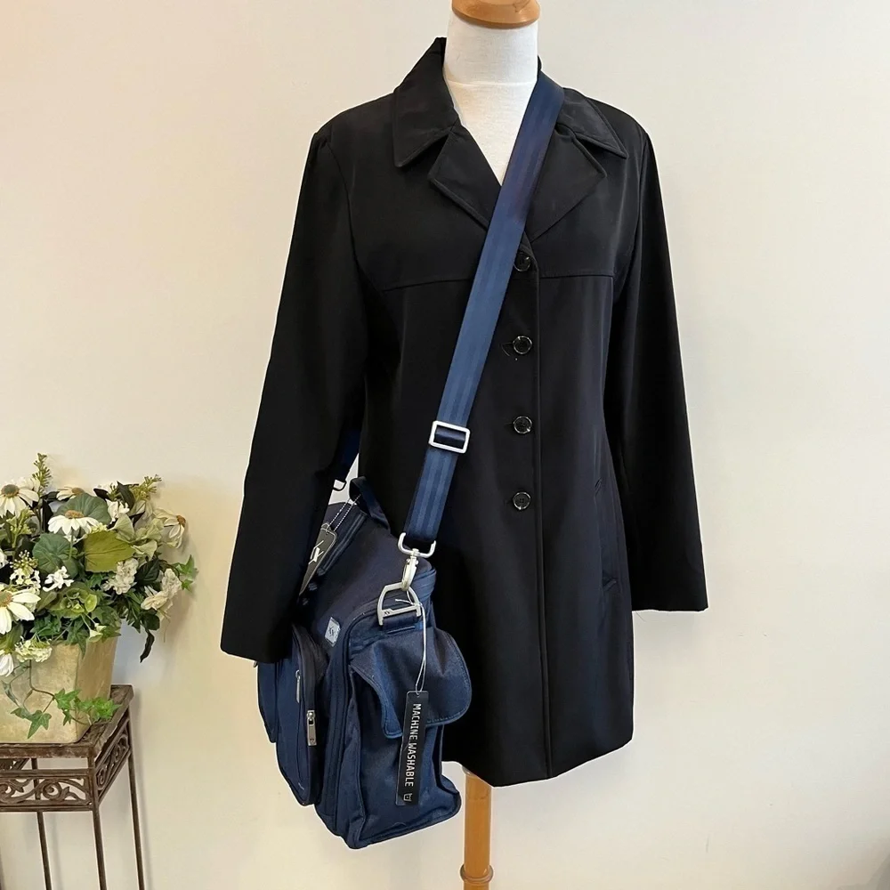 NEW JuJuBe XY Collection Diaper Bag Blue Messenger Bag Over Shoulder NWT Tote